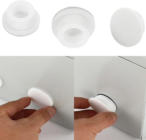 Miniatura 2 de UtySty Paquete de 5 tapones de orificio de 1.18 pulgadas1.232 in tipo T sello de silicona tapón de bañera tapa de fregadero Junta a presión Botella