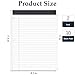 HAUTOCO 2 Pack 8.5 x 11 Legal Pads White Wide Ruled Notepads Perforated Writing Pads, 30 Sheets Per Notepad, 3-Hole Punched Paper, Writing Note Pads for School, Home, Office, Business