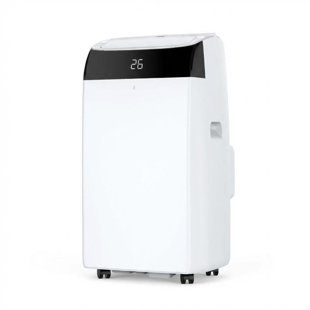 Aptliton 12000 BTU Portable Air Conditioner with Remote, 3-in-1 Mobile Cooling Fan & Dehumidifier, Energy Class a Air Con Unit with Window Kit for Home Office