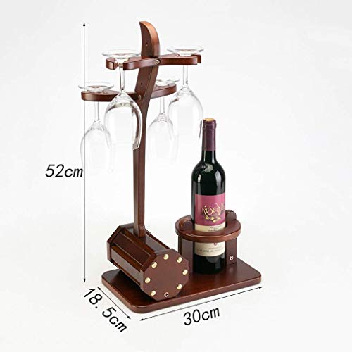 Soporte para botellas de vino de madera 52x30x18.5 cm miniatura 2