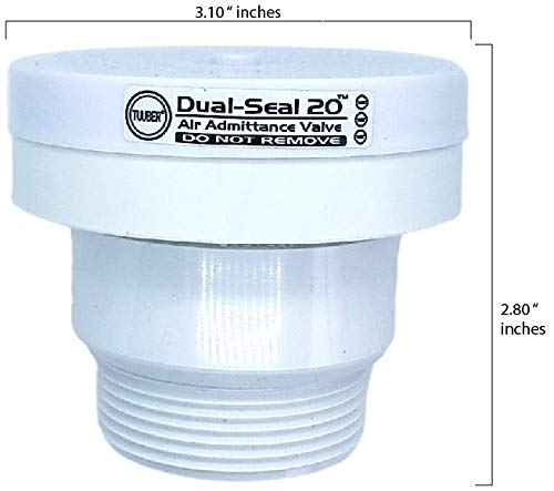 1-1/2 Inch Tuuber Vent 2X Superior Seal Air Admittance Valve #TOP1