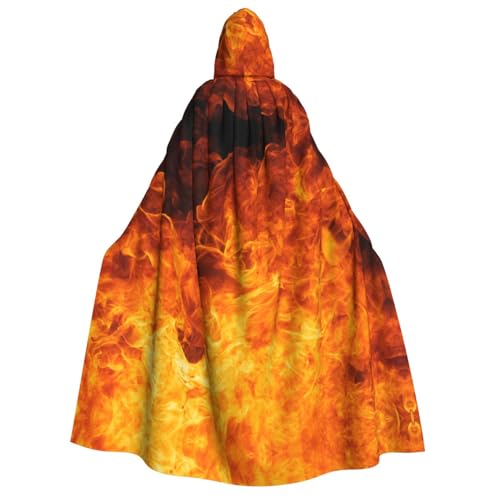 Cape de magicien Halloween costume cosplay femme imprimé feu