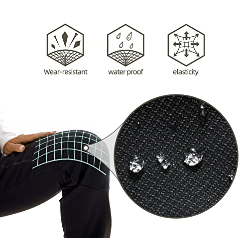 BenBoy Men's Snow Ski Outdoor Waterproof Windproof Fleece Cargo Hiking Pants,AN-SF1602M-BlackTall-S by BenBoy - Image 2