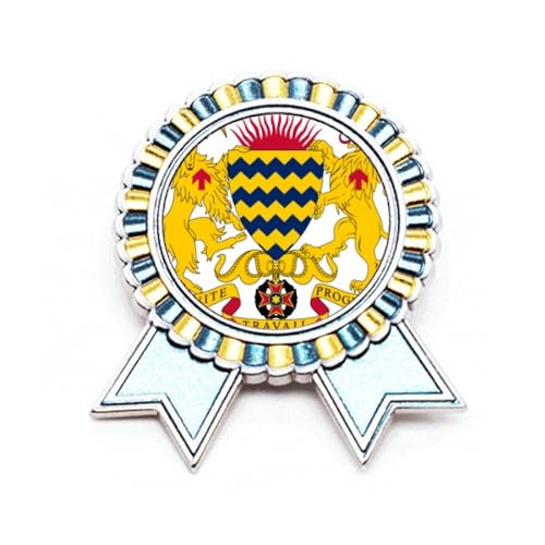 Broche avec emblème national du Tchad taille M, insigne de veste en métal pour cérémonie officielle