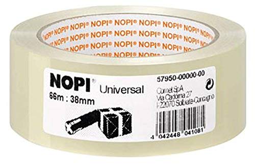 Preisvergleich Produktbild Nopi Universal Packband, transparent, 66m:38mm