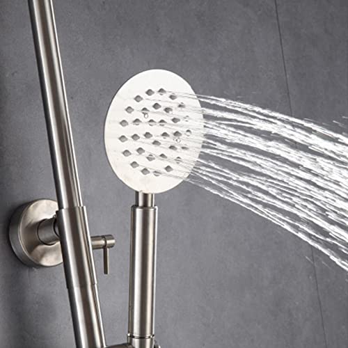 Système de douche SUS304 en acier inoxydable finition nickel brossé durable