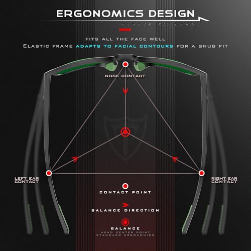 ATTCL Square Polarized Sunglasses Men Women - Lightweight TR90 Frame UV400 Sun Glasses for Driving Fishing Golf Casual Style4