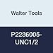 Walter Tools P2236005-UNC1/2 Prototex HSS Machine Tap, TIN Finish, 9 mm Shank Diameter, 23 mm Cutting Length, 110 mm Overall Length, 1/2-13 Size