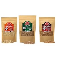 BWAY Trucioli Per Affumicatura Gusto Olivo, Arancio, Mandorlo da utilizzare con Affumicatore Da Cucina | eBook Omaggio con 20 Ricette (3x400 ml)