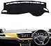 Produktbild ACYCY Auto Armaturenbrettmatte Für Vw Polo Mk6 2018 2019 2020, Armaturenbrett Abdeckmatte Pad Dashmat Armaturenbrett Sun Shade Instrument Teppich Teppich Autozubehör, Schwarz (Red Edge)