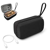 JYXEREM Hard Carrying Case Compatible with Ray-Ban Meta Smart Glasses RW4008 / RW4006 / RW4009 (Gen 2)– Travel Storage Bag with Mesh Pocket & 0.5m USB-C Cable, Shockproof Organizer