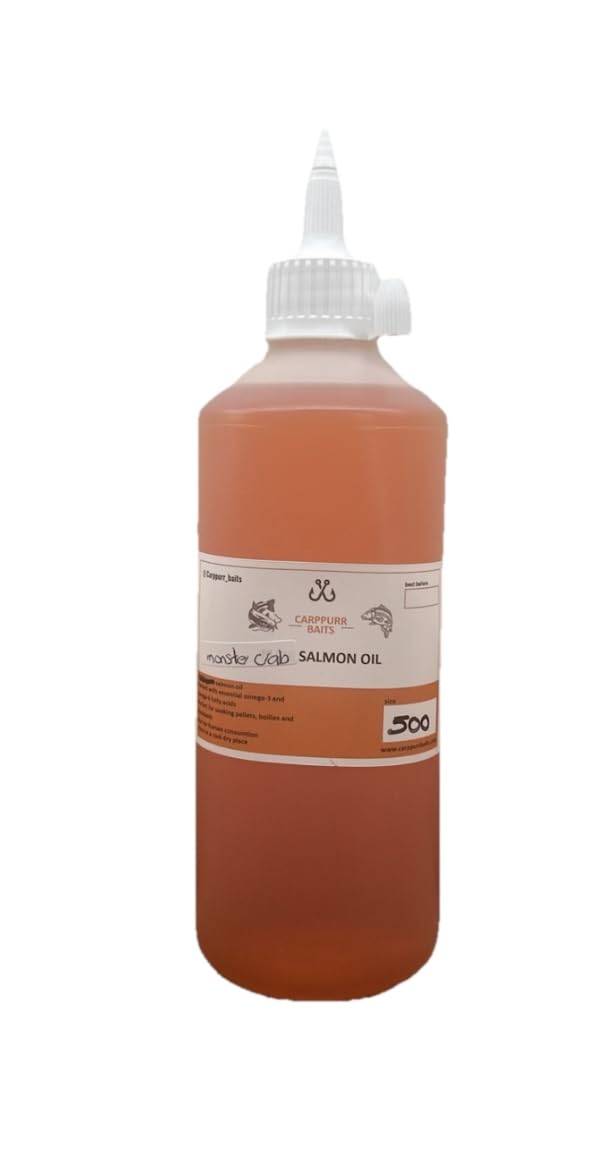 Carppurr baits 500ml Monster Crab Flavoured Salmon Oil – High Attraction Fishing Oil for Carp, Catfish & Coarse Fishing – Liquid Pellet & Bait Booster