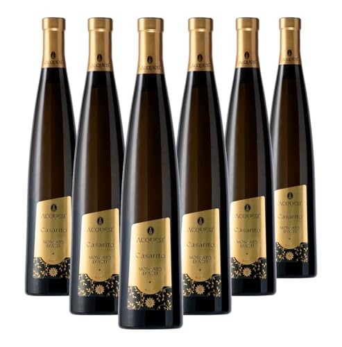 Acquesi Moscato d'Asti DOCG CASARITO - Vino espumoso italiano - 6 botellas de 750ml