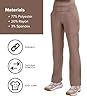 Healing Hands Women's Scrub Pant Tori Cargo Bottoms with 5 Pockets and 2-Way Stretch Fabric - 9133P, XL Petite, Santa Fe Tan #4