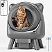 Cura X1 Arenero Gatos Autolimpiable, 80+8L Arenero Autolimpiable, Sensores de Seguridad, Eliminación de Olores, Control App, Gran Capacidad, Arenero Automático Gatos para Múltiples Mascotas