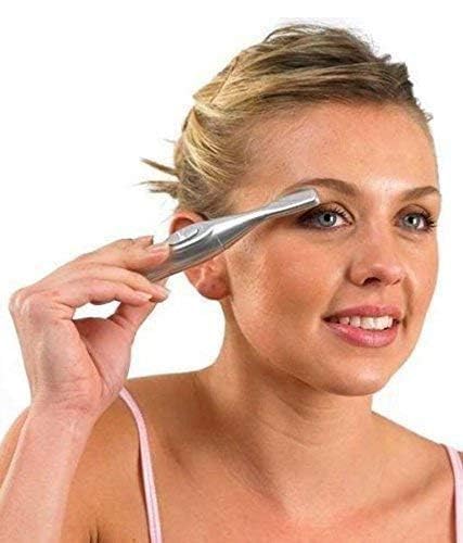 Stainless Steel Bio Eyebrow Razor for Women, Silver 1 Pieces - Image 1