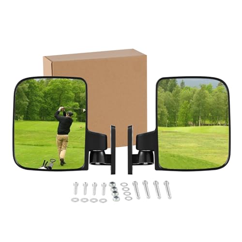 Lily Brown Carro de golf plegable vista lateral a prueba de golpes fácil instalar carrito de golf vista lateral cristal coche