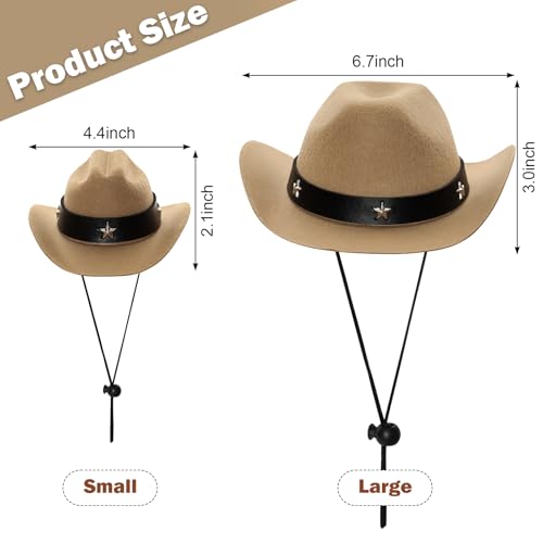 Disfraz Cowboy para Perros y Gatos Small Off-white miniatura 3