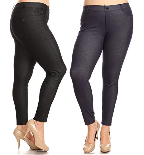 Image of YELETE Women's Basic Five Pocket Stretch Jegging Tights Pants