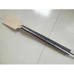 Yinfente Basgitaar hals 24fret 30 inch Canada Esdoorn hals Met Palissander Toets Blok Inlay Paddle Hoofd Blank