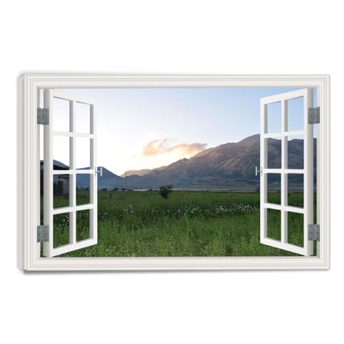 Toile décorative paysage nature pour illuminer un salon urbain 70x105