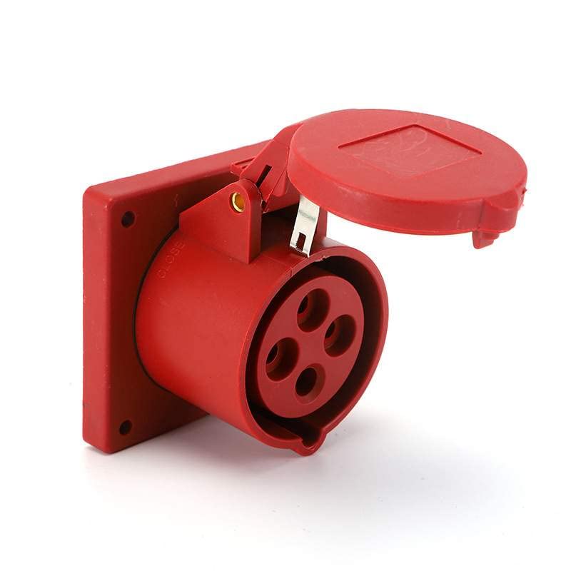 IEC60309 Waterproof CEE Industrial Connector Socket 4Pin 16A 380V-415V 3P+E IP44 (Type-2）