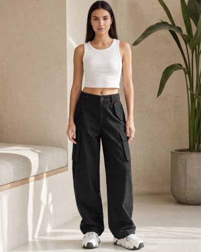 Image of Nobero Oversized Cargo Pants for Men | Oversized Fit | Multiple Cargo Pockets | Elasticated Waist | Casual & Utility Wear