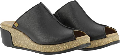 El Naturalista Womens Leaves 5005T Wedge Slides2