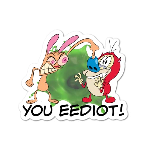 3" Ren and Stimpy Green Goo Eediot Funny Comedy Retro