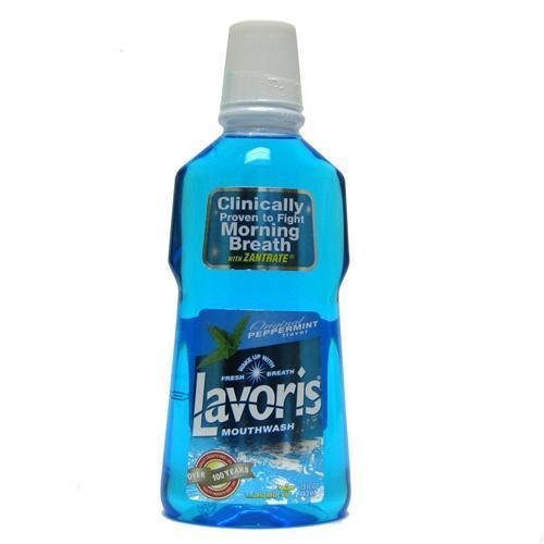 LavorisMouthwash, Original Peppermint 15 fl oz /444 ml (PACK of 2)