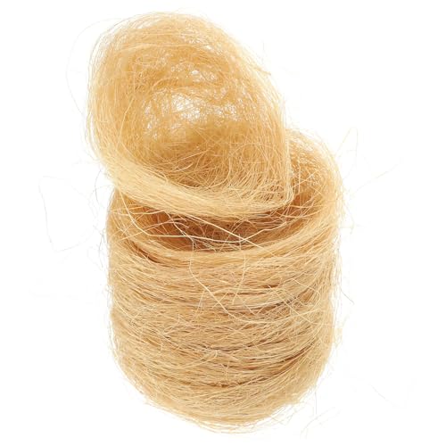 JECOMPRIS Lot de 10 Nids d'oiseaux Artificiels en Mousse Couleur Nid D'oiseau, Décoration Rustique pour Jardin et Maison, Accessoires Micro-Paysage pour Fête...