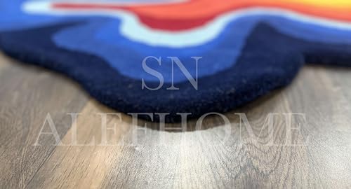 Tapete Premium de Lana con Diseño Irregular y Ilusión Óptica miniatura 6
