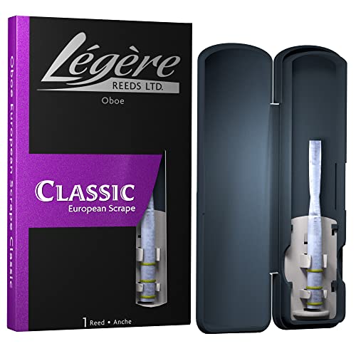 Légère Reeds - European Scrape Oboe Reed, Dureza Medium (DROEMM) - Cañas Sintéticas Premium para...