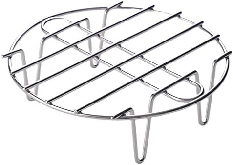 InBlossoms 6.5" Round Cooling Rack Baking 304 Stainless Steel Versatile Steaming Grilling Fit Air Fryer,Cake Pan, Oven