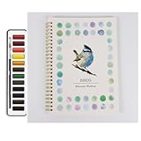 Papier coton de qualité supérieure : notre carnet de croquis aquarelle dispose d'un papier en coton de haute qualité sans acide pour une absorption supérieure des pigments et un mélange éclatant. Pour des techniques de soulèvement et de lavage en douceur, il garantit que vos chefs-d'œuvre à l'aquarelle ont une base impeccable.