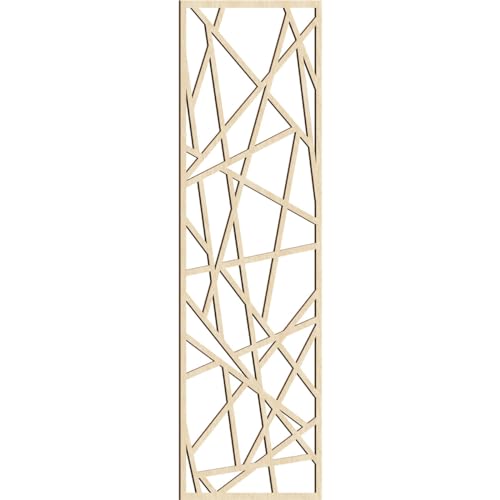 Image of Conway Decorative Pierced Fretwork Wood Wall Panels, 29 3 /8 inchW x 74 3 /8 inchH x 1 /4 inchT, Birch