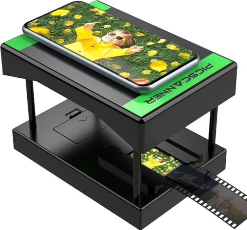 Scanner di film mobile 35 mm, diapositive positive e negative digitalizzare diapositive e negative a...