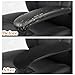 Ouligay 2 PCS Office Chair Armrest Covers Stretchable & Removable Office Chair Arm Covers Universal Desk Chairs Arm Cover Soft Velvet Armrest Protectors for Computer Gaming Chairs Black