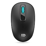 Wireless Mouse (Battery Included), FD M510c 2.4G Mini Silent Click Cordless Mouse, Optical Travel Mice with Nano USB Receiver for Desktop, Laptop, Computer, PC, Chromebook and Notebook (Black)