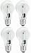 TCP 100 Watt Equivalent 4-pack, Value Clear Halogen A19 Light Bulbs, Dimmable, Soft White 442272B4CLV