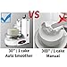 RETRIN 4-12 inch Automatic Cake Icing Machine Round Cake Cream Spreading Coating Filling Machine Cake Bread Cream Decoration Spreader Smoothing Cake Turntable Cake Leveler,White-220V