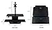 Mount-It! Standing Desk Converter with Monitor Mount | Height Adjustable Workstation with Keyboard Tray, Ergonomic, Free Standing, Easy Installation, Black