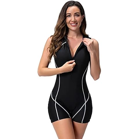 Odizli Women's Modest Swimwear Boyleg Swimsuit Cover