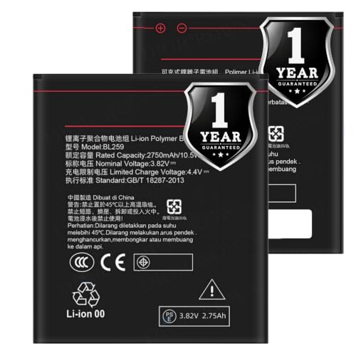 Image of Original BL259 Battery Compatible for Lenovo Vibe K5 (A6020a40, A6020a41, A6020l36, A6020l37) | Lenovo Vibe K5 Plus (A6020a46) | Lenovo Lemon 3 - (2750mAh) - 1 Year Warranty MC01