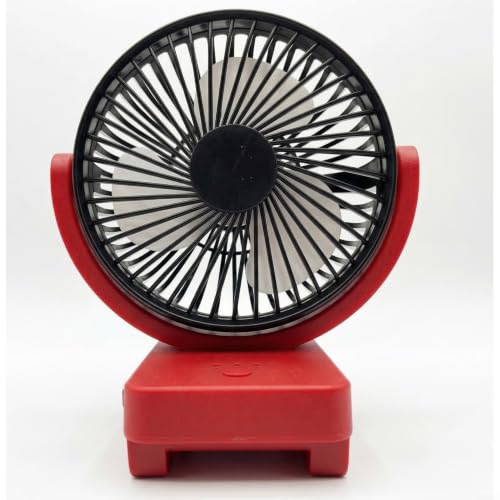 Kabelloser tragbarer Ventilator, kompatibel mit Bosch 18 V BAT622 BAT609 BAT618 Serie Batterien, einstellbarer 3-Gang-Luftstrom für Baustellen, Garage, Camping