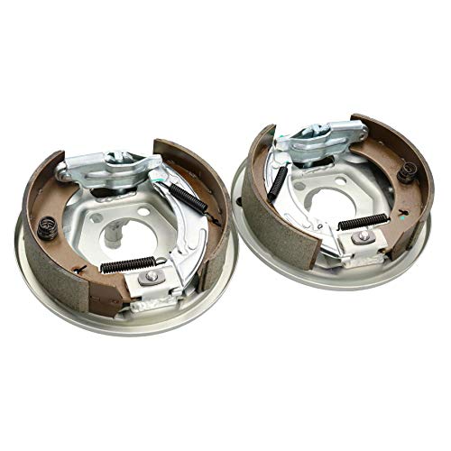 AB Tools Pair Complete Bolt on Brake Shoe Back Plates for Ifor Williams 200 x 50mm Drum