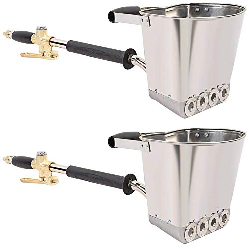 Beduan 4 Jet Pneumatic Cement Mortar Sprayer Gun Plaster Stucco Automatic Air Panting Tool for Wall (Pack of 2)
