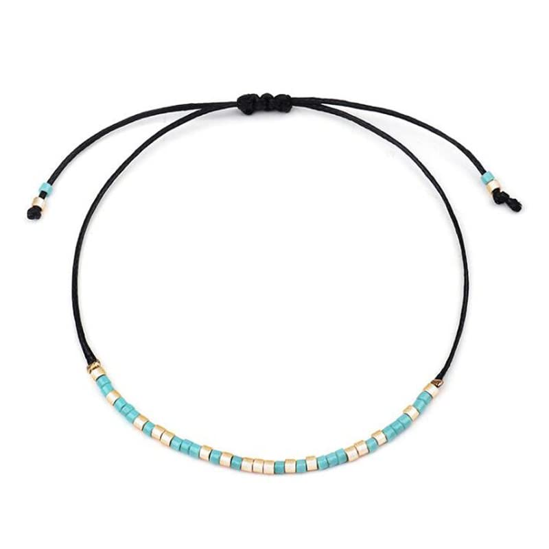 Cavigliere Perline Braccialetto alla Caviglia Gioielli Piede Intrecciato a Mano per Le Donne Accessori Cavigliera da Spiaggia Estiva Cavigliere da Donna (Color : G)