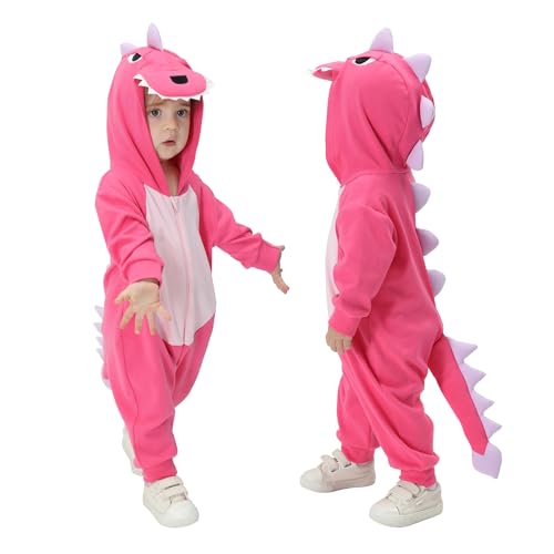 TONWHAR Toddlers And Kids One-Piece Cotton Outfit for Spring Autumn Baby Boys Girls Animal Hooded Romper - Main Image