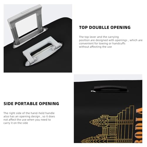 Travel Luggage Cover Cambodia Buddha Palace 5 Fashion Washable Baggage Suitcase Protector Fit For Luggage Small4